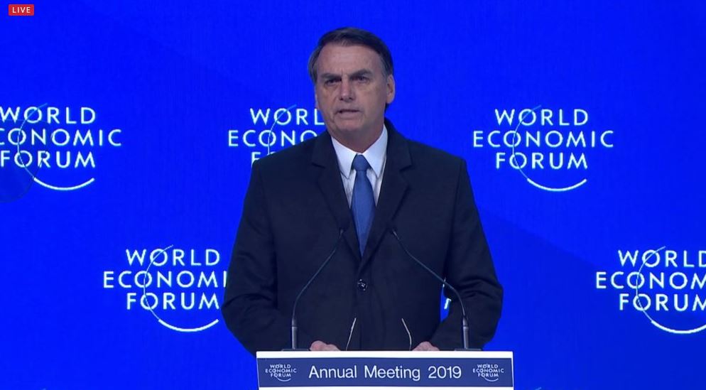 Jair Bolsonaro pledges to build “new Brazil” at World Economic Forum