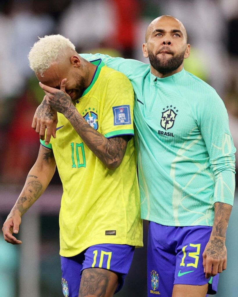 Neymar cries after Brazil are knocked out of the World Cup by Croatia (Fifa courtesy)