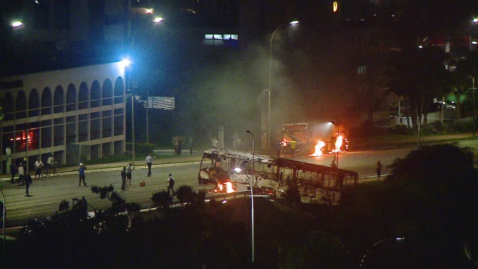 Fans of Brazilian club Santos riot in streets after first relegation in  their 111-year history; Police fire tear gas