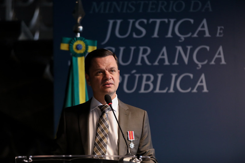 Former Justice Minister, Anderson Torres, during cerimony in Brasília (Tom Costa/MJSP courtesy)