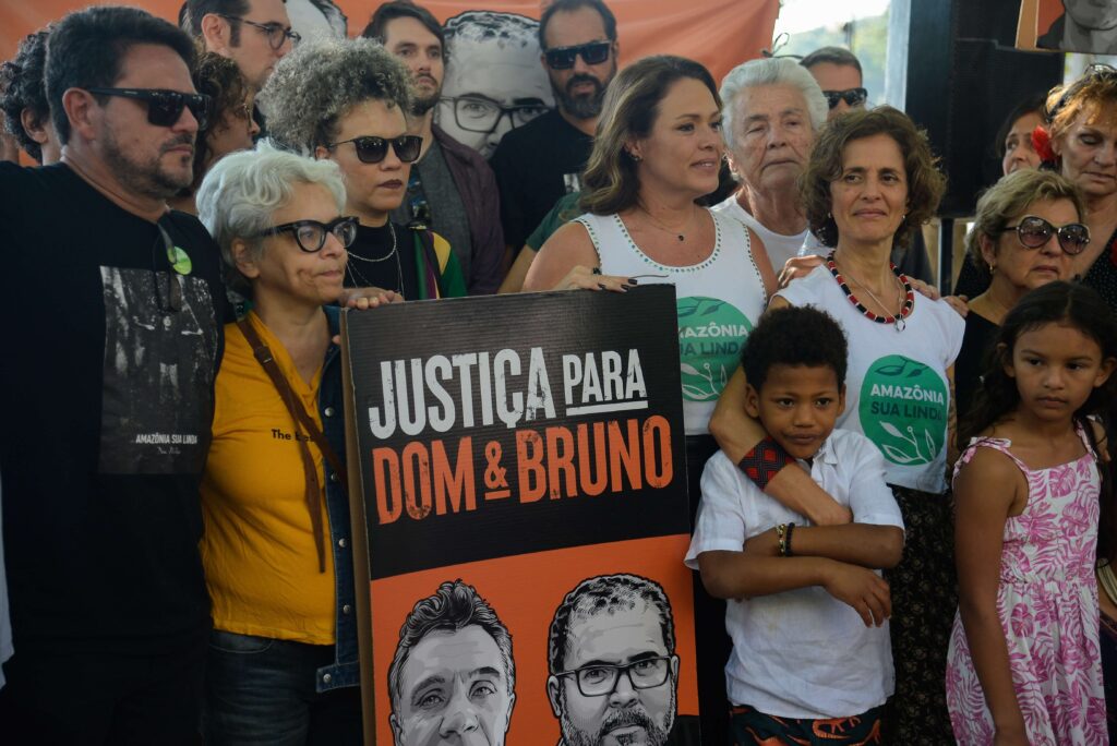 Family members and protesters demand justice for Dom and Bruno one year after their murders Tomaz Silva/Agência Brasil