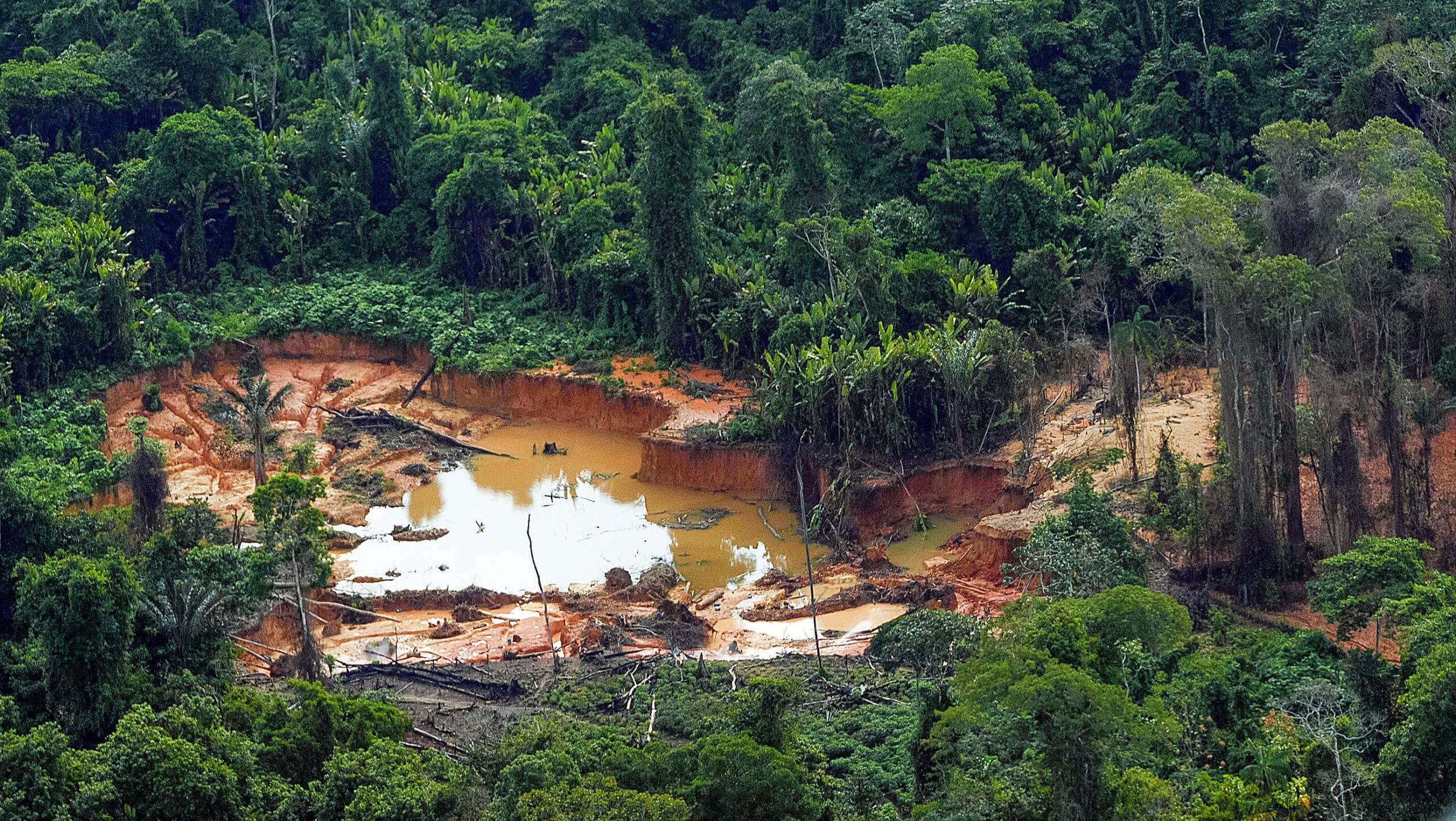 Deforested area by illegal mining in Roraima state (photo credit: Leo Otero/Ministry of Indigenous Peoples)