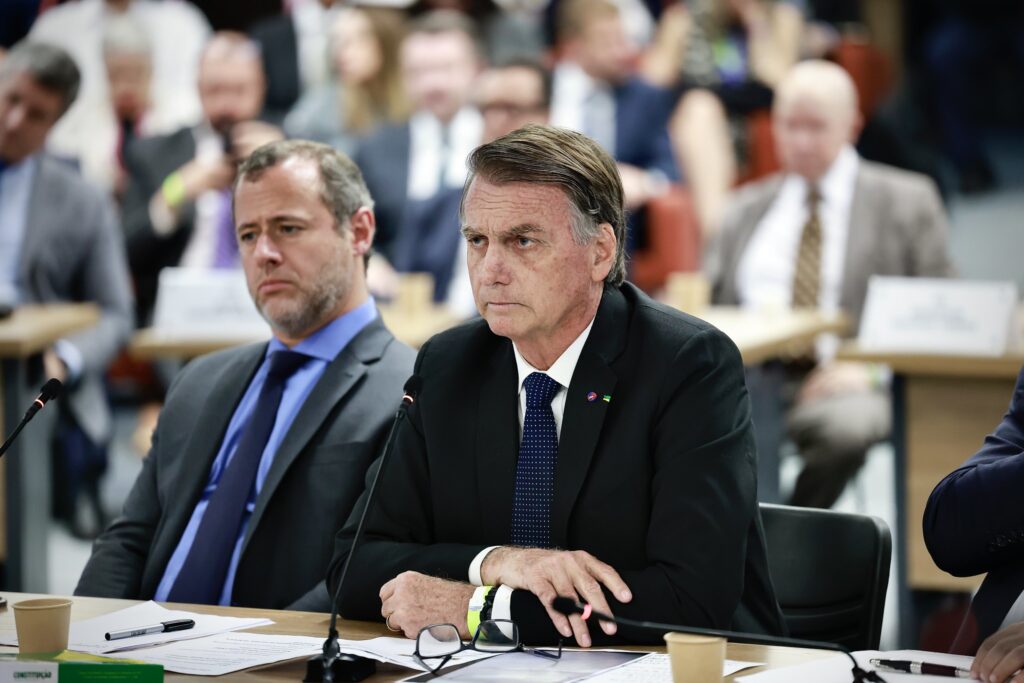 Jair Bolsonaro during questioning at the Supreme Court (photo credit: Fellipe Sampaio/STF)